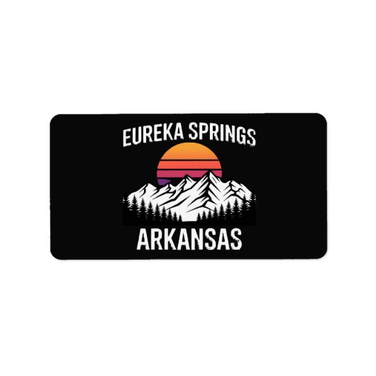 Eureka Springs Etiket (Voorkant)