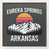 Eureka Springs Glazen Onderzetter (Voorkant)