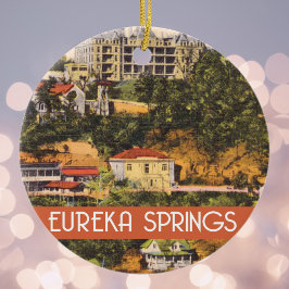 Eureka Springs,  illustratie Arkansas Keramisch Ornament