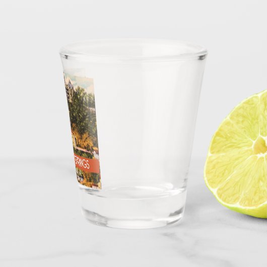 Eureka Springs,  illustratie Arkansas Shot Glas (Rechts)
