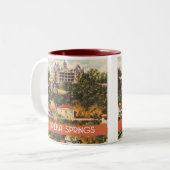 Eureka Springs, illustratie Arkansas Tweekleurige Koffiemok (Voorkant links)