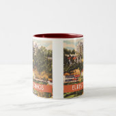 Eureka Springs, illustratie Arkansas Tweekleurige Koffiemok (Center)