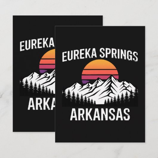 Eureka Springs Kaart (Voorkant / Achterkant)