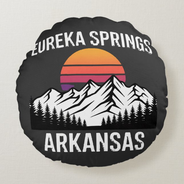 Eureka Springs Rond Kussen (Voorkant)