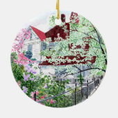 Eureka Springs Victoriaans Keramisch Ornament (Achterkant)