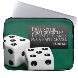 Euripides Inspirerend quote "Happy change" Laptop Sleeve