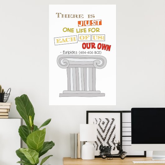 Euripides one Life to Live Gay Poster (Thuiskantoor)