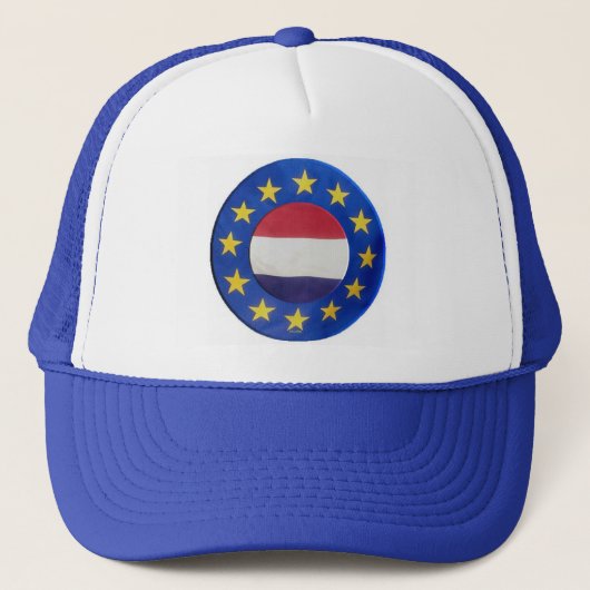 Euro 2008 -Nederland- Hoed Trucker Pet (Voorkant)