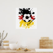 Euro 2012 - Europees kampioenschap, Duitsland foot Poster (Keuken)