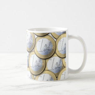 Euro Coins mok - kies stijl en kleur