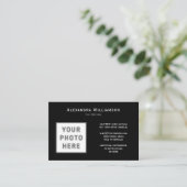 Euro DIY-foto met dubbelzijdig horizontaal Logo, z Visitekaartje (Staand voorkant)