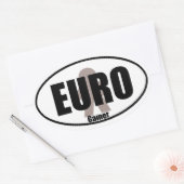 Euro Gamer Funny Meeple Tabletop Decale Stijl Ovale Sticker (Envelop)
