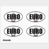 Euro Gamer Funny Meeple Tabletop Decale Stijl Ovale Sticker (Vel)