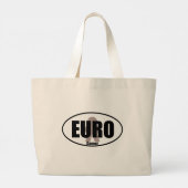 Euro Gamer Funny Oval Meeple Tabletop Fun Grote Tote Bag (Achterkant)