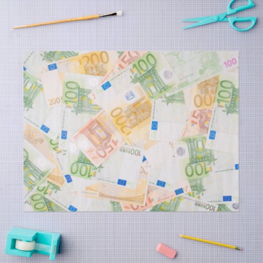 euro - geldpapier tissuepapier (Craft)