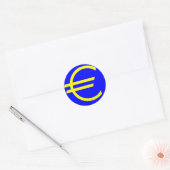 EURO, het symbool voor de Europese munt Ronde Sticker (Envelop)