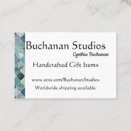 Euro Large Personalize Text Memorable Blues Visitekaartje