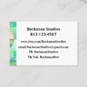 Euro Large Personalize Text Women's Grab Attentie Visitekaartje (Achterkant)