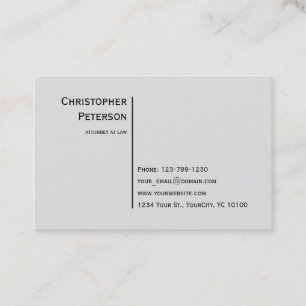 Euro-minimalistische legant-procureur bij wet visitekaartje
