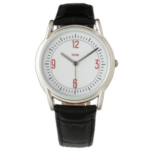 Euro Moderne 1 Red Designer Watch Horloge