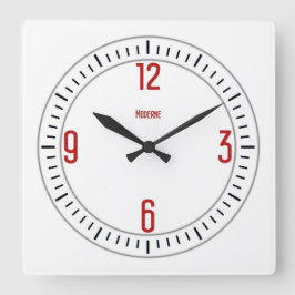 Euro Moderne 1 Rode Klok