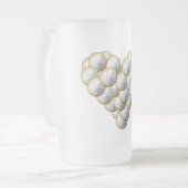 Euro Munten - hartpatroon - mok, kies stijl Matglas Bierpul (Voorkant links)