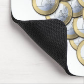 Euro Munten - hartpatroon - mousepad Muismat (Hoek)