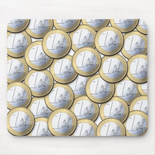 Euro Muntenmousepad Muismat (Voorkant)