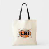 Euro Oval Design op het eiland Long Beach. Tote Bag (Voorkant)