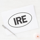 Euro Oval Ireland Car Sticker (Envelop)