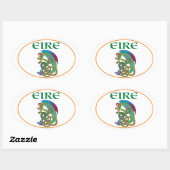 Euro Oval Ireland Car Sticker (Vel)