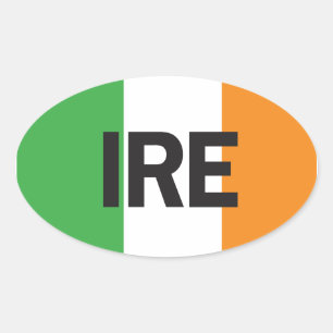 Euro Oval Ireland Car Sticker