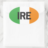 Euro Oval Ireland Car Sticker (Tas)