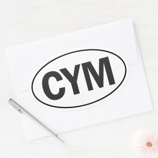 Euro Oval Wales Car Sticker (Envelop)