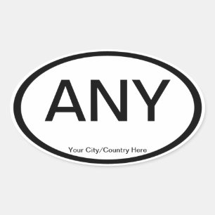 Euro Ovale Auto Stickers