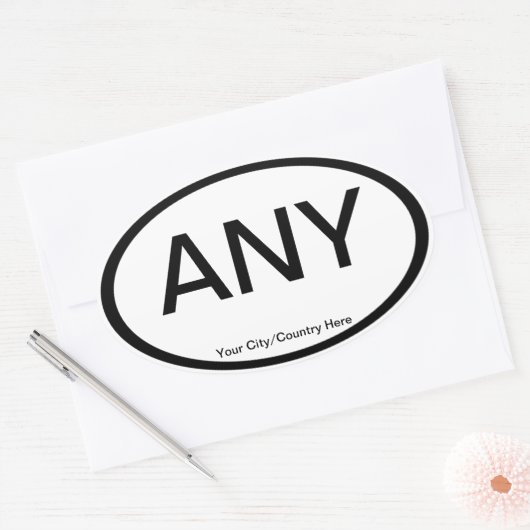  Euro Ovale Auto Stickers (Envelop)