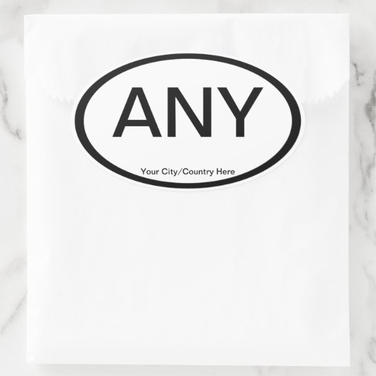  Euro Ovale Auto Stickers (Tas)