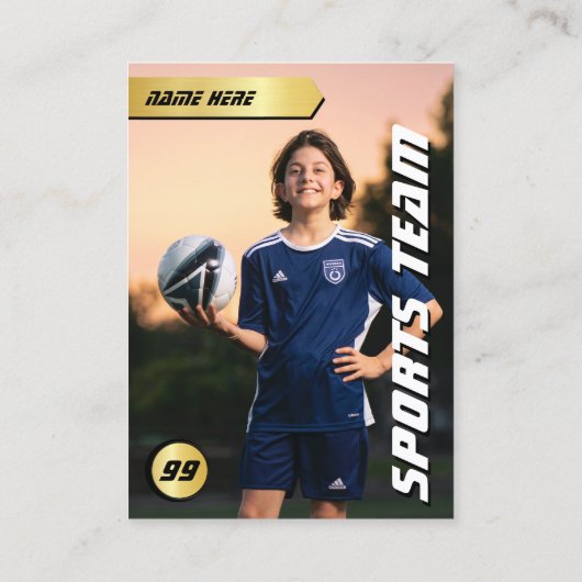 EURO Soccer Kaart Shield Gold Football Trading Kaa Contactkaartje (Achterkant)