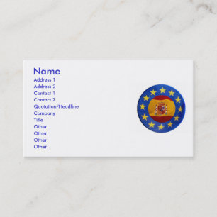 Euro Spanje-profielkaart Visitekaartje