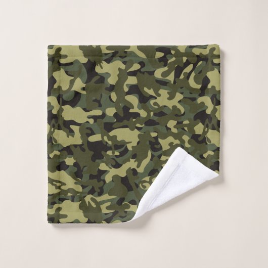 Euro Spring Camouflage Bad Handdoek (Wasdoekje)