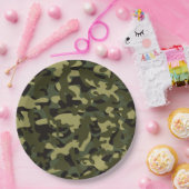 Euro Spring Camouflage Papieren Bordje (Feest)
