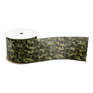Euro Spring Camouflage Satijnen Lint