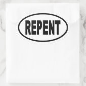 Euro Style Oval vertegenwoordigen Ovale Sticker (Tas)