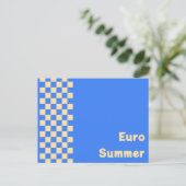 euro summer Briefkaart (Staand voorkant)