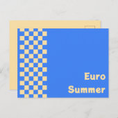 euro summer Briefkaart (Voorkant / Achterkant)
