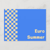 euro summer Briefkaart (Voorkant)
