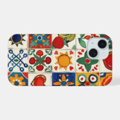 Euro summer inspired phone case iPhone 15 case (Achterkant horizontaal)