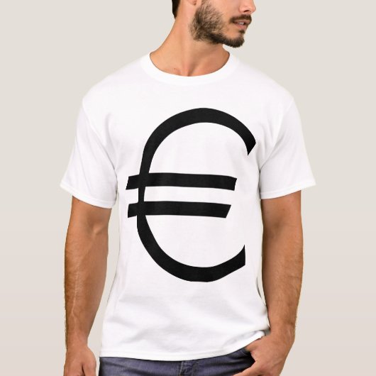 Euro-teken T-shirt (Voorkant)