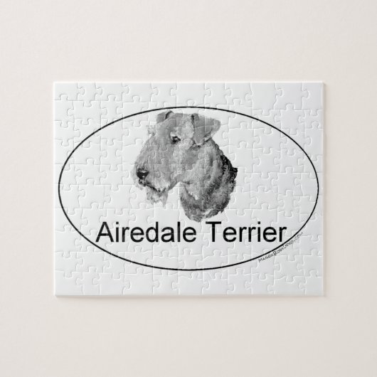 Euro-type Airedale Terrier Legpuzzel (Horizontaal)