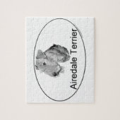 Euro-type Airedale Terrier Legpuzzel (Verticaal)